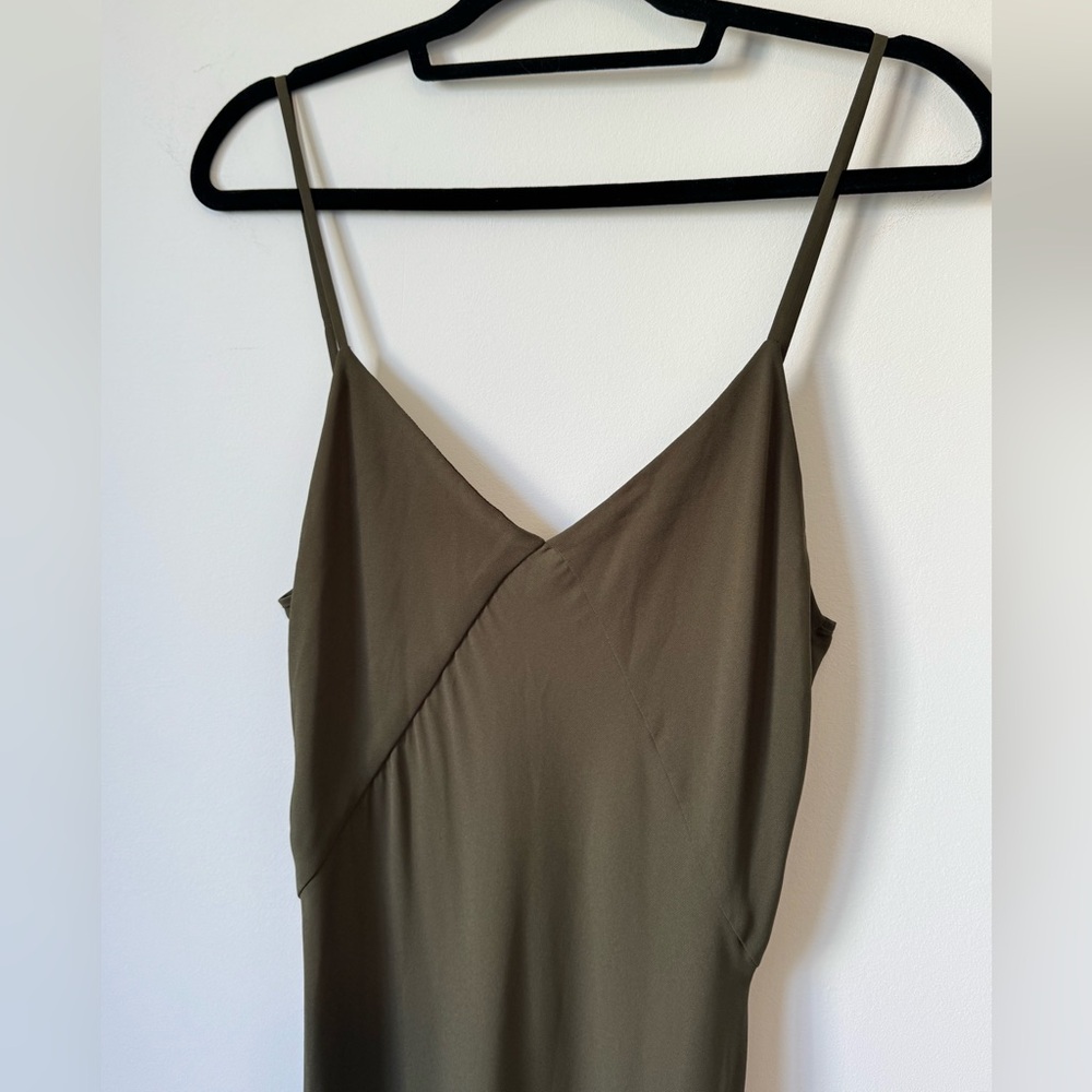 Ralph Lauren Army Green Dress - Size 10 - Picture 6 of 9